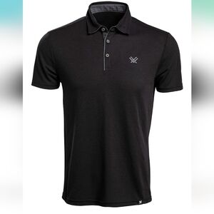 VORTEX Men's Black Polo Shirt New!